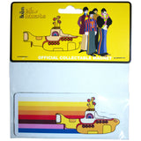 The Beatles: Yellow Submarine Coloured Stripes Embossed Premium Fridge Magnet