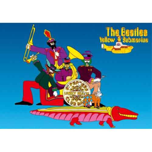 The Beatles: Yellow Submarine Band On Croc Stationery – officielt merchandise