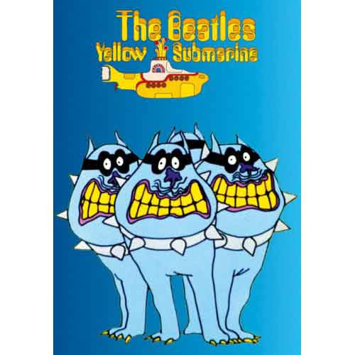The Beatles: Yellow Submarine Bull Dogs Stationery – officielt merchandise
