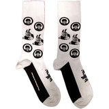 The Beatles: Band & Meanies Monochrome (UK Size 7 - 11) Strømper – officielt merchandise