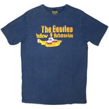 The Beatles: Logo & Sub Stone Wash T-Shirt (Wash)
