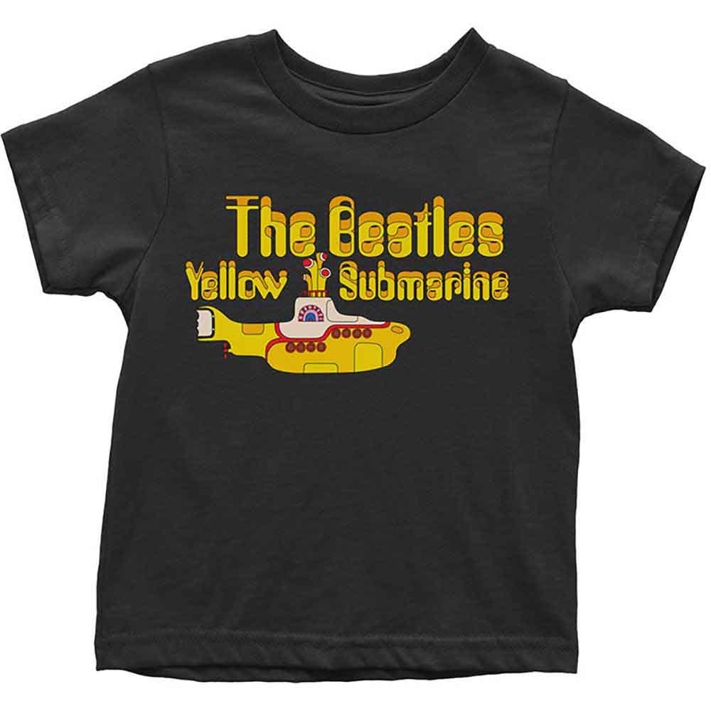 The Beatles: Yellow Submarine Logo & Sub T-shirt – officielt merchandise