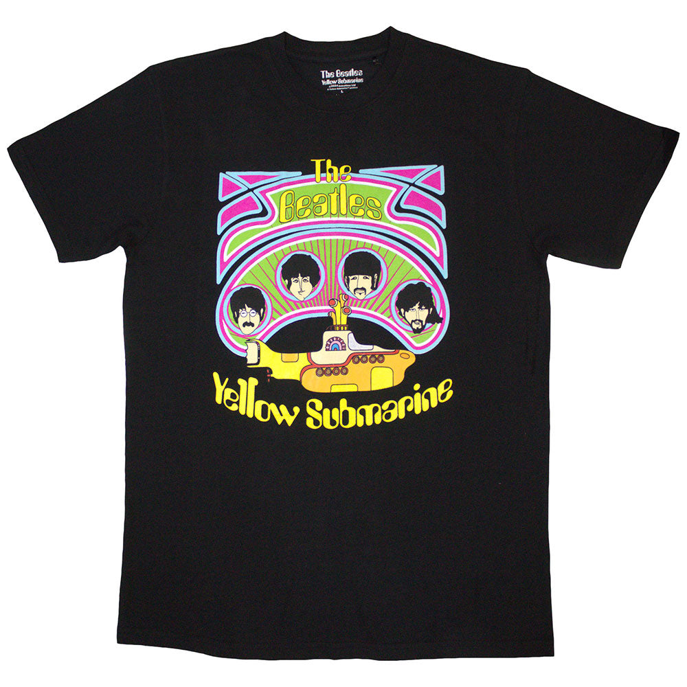 The Beatles: Yellow Submarine Heads in Circles v2 T-Shirt