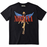 Nirvana: Angelic T-shirt - sort unisex