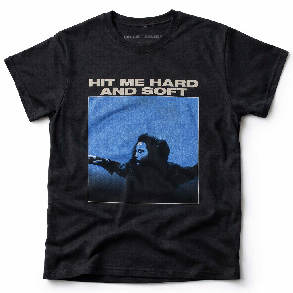 Billie Eilish: Hit Me Hard And Soft Tracklist T-Shirt (Ryg Print)