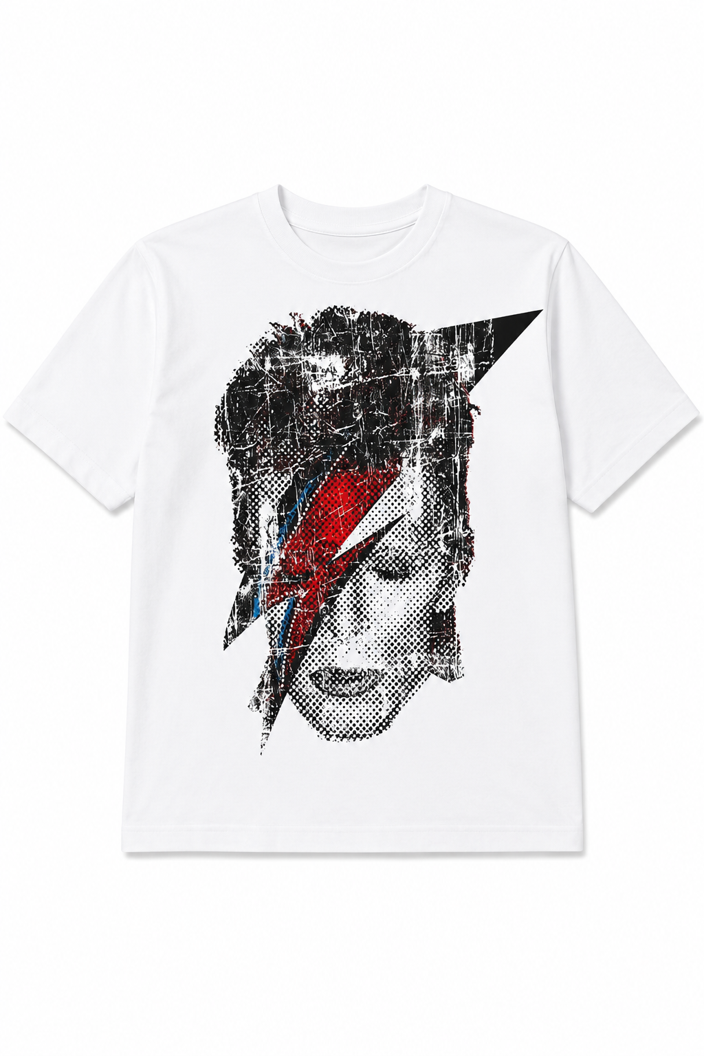 David Bowie: Halftone Flash Face