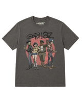 Gorillaz: Group Circle Rise T-Shirt