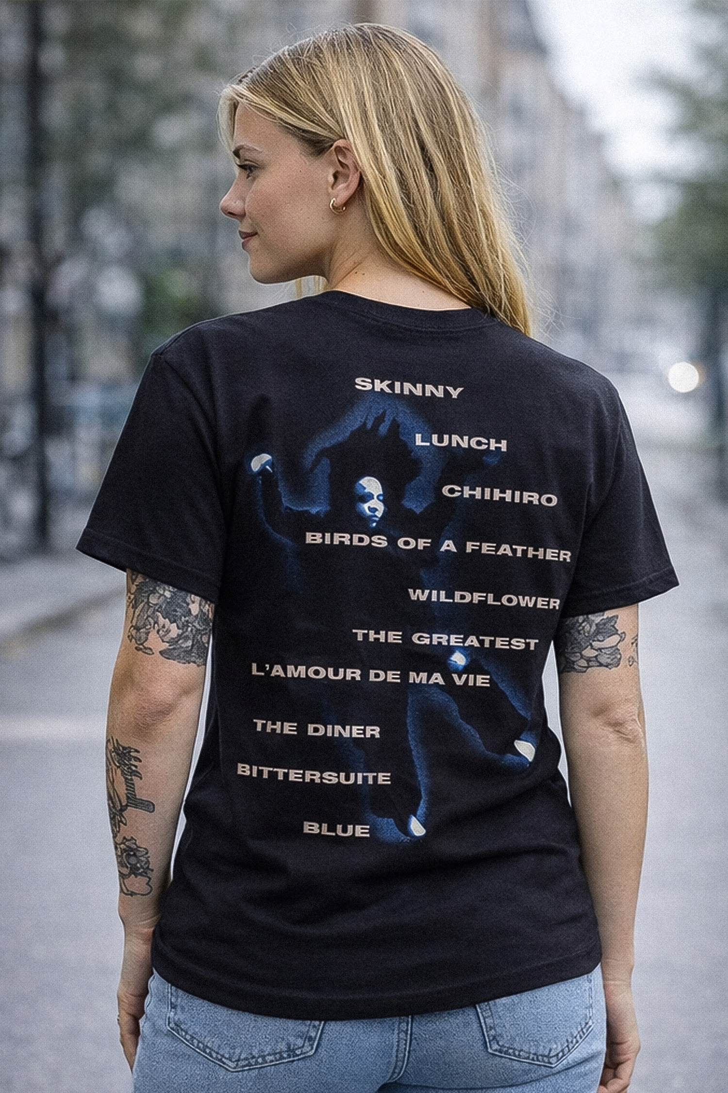 Billie Eilish: Hit Me Hard And Soft Tracklist T-Shirt (Ryg Print)