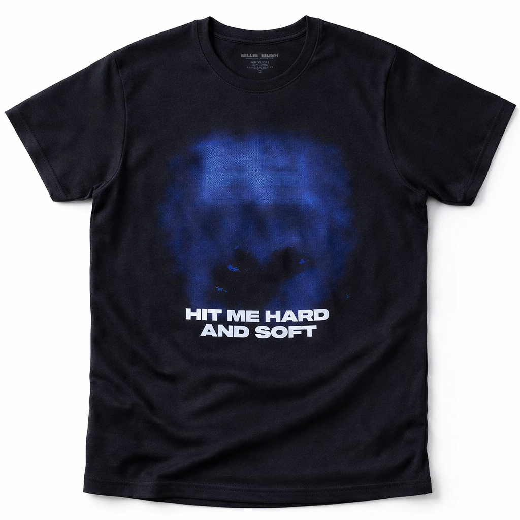 Billie Eilish: Hit Me Hard And Soft Blue Lines T-Shirt