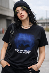 Billie Eilish: Hit Me Hard And Soft Blue Lines T-Shirt