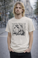 Nirvana: Contrast Profile T-shirt - Kurt Cobain