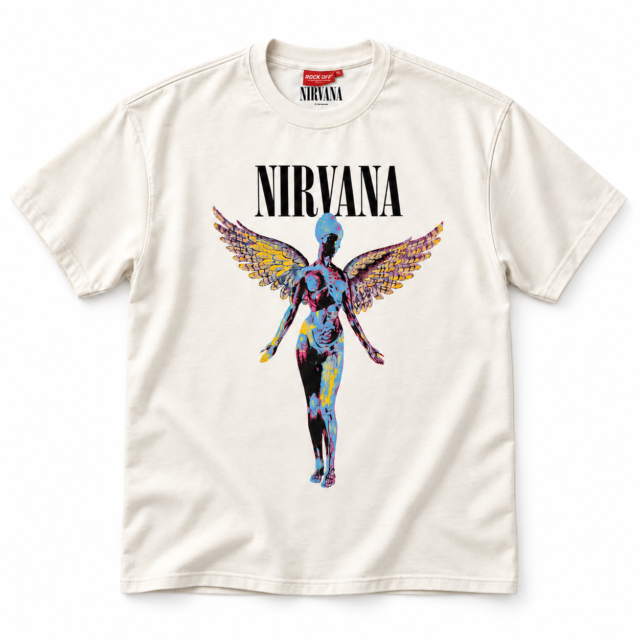 Nirvana: In Utero Angel (Natural) T-shirt – natur