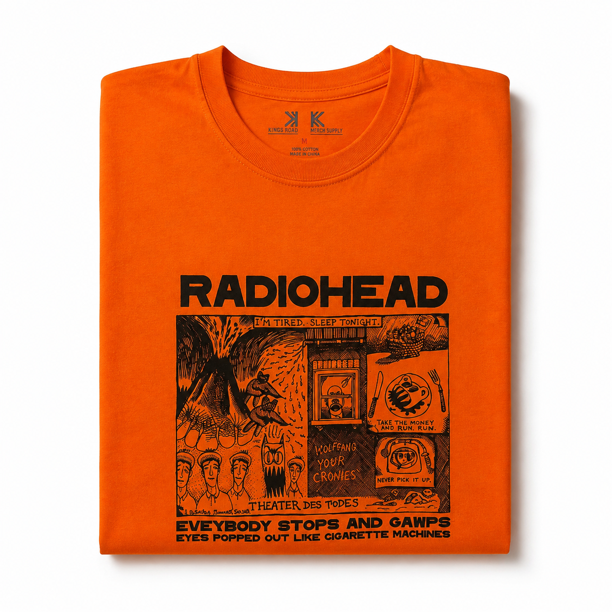 Radiohead: Gawps T-Shirt - Orange