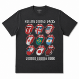 The Rolling Stones: Voodoo Lounge Tongues - T-shirt - Mørkegrå