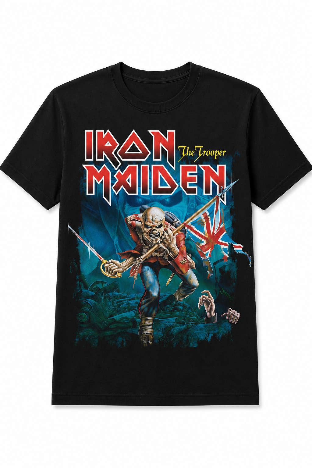 Iron Maiden: Trooper Eddie Large Eyes T-Shirt