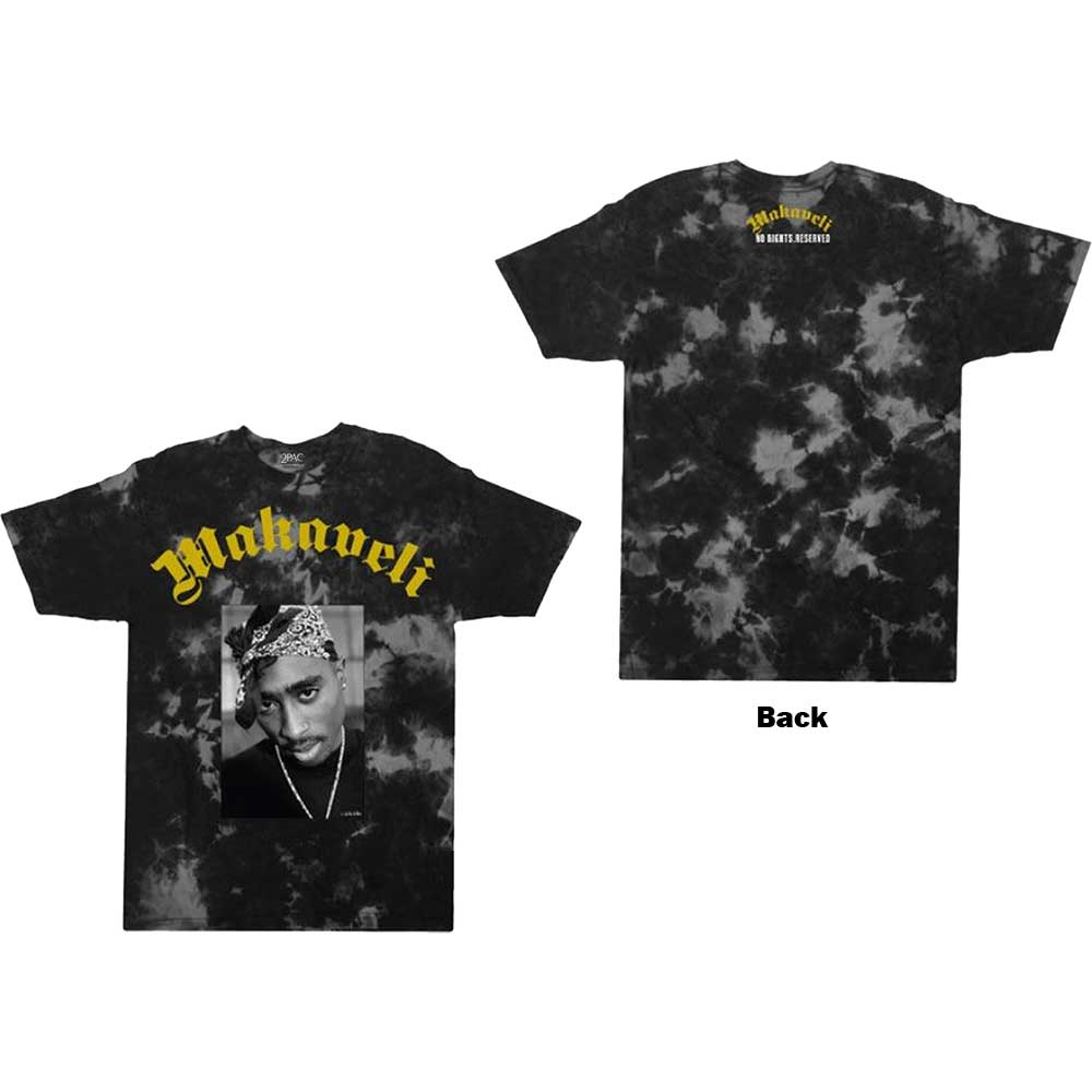 Tupac: Makaveli T-Shirt (Acid Wash)