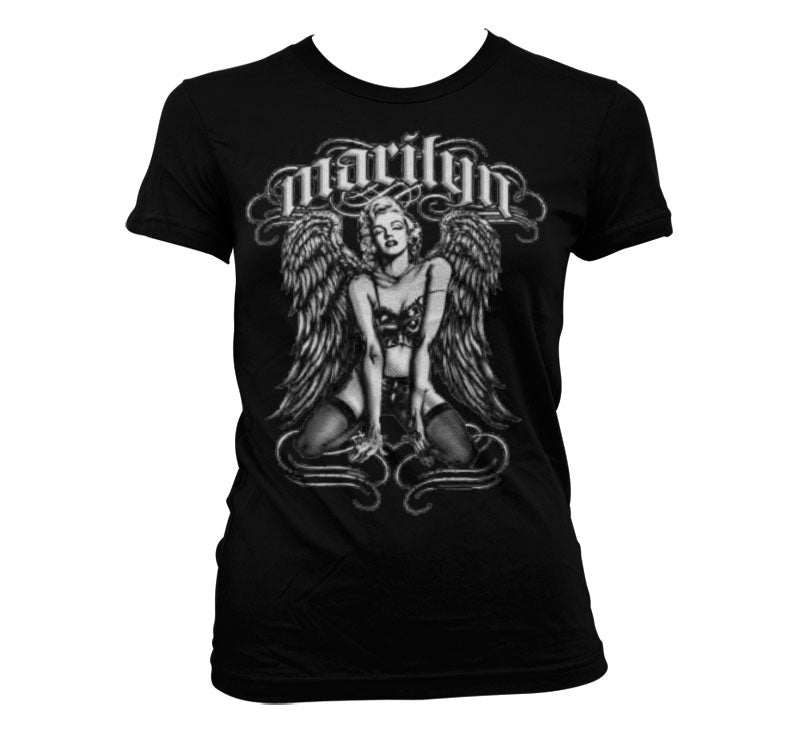 Billede af Marilyn Monroe, Marilyn Monroe: Cool Angel T-shirt (Kvinder)