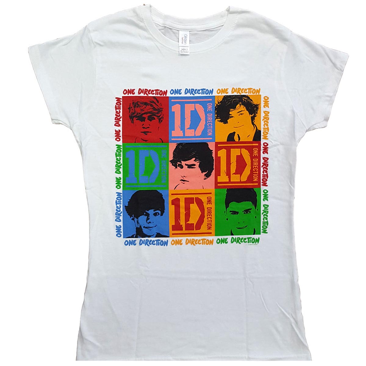 One Direction, 9 squares T-shirt til kvinder
