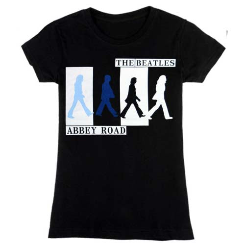 Billede af The Beatles Abbey Road Colours Crossing T-shirt til kvinder