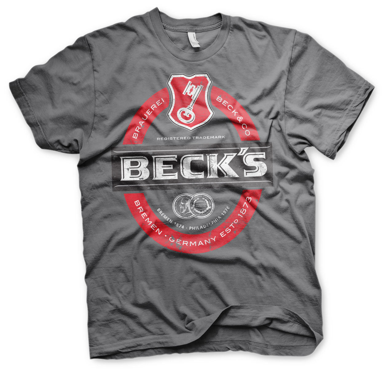 Billede af Beck's, Beck's: Beer Washed Label Logo T-Shirt