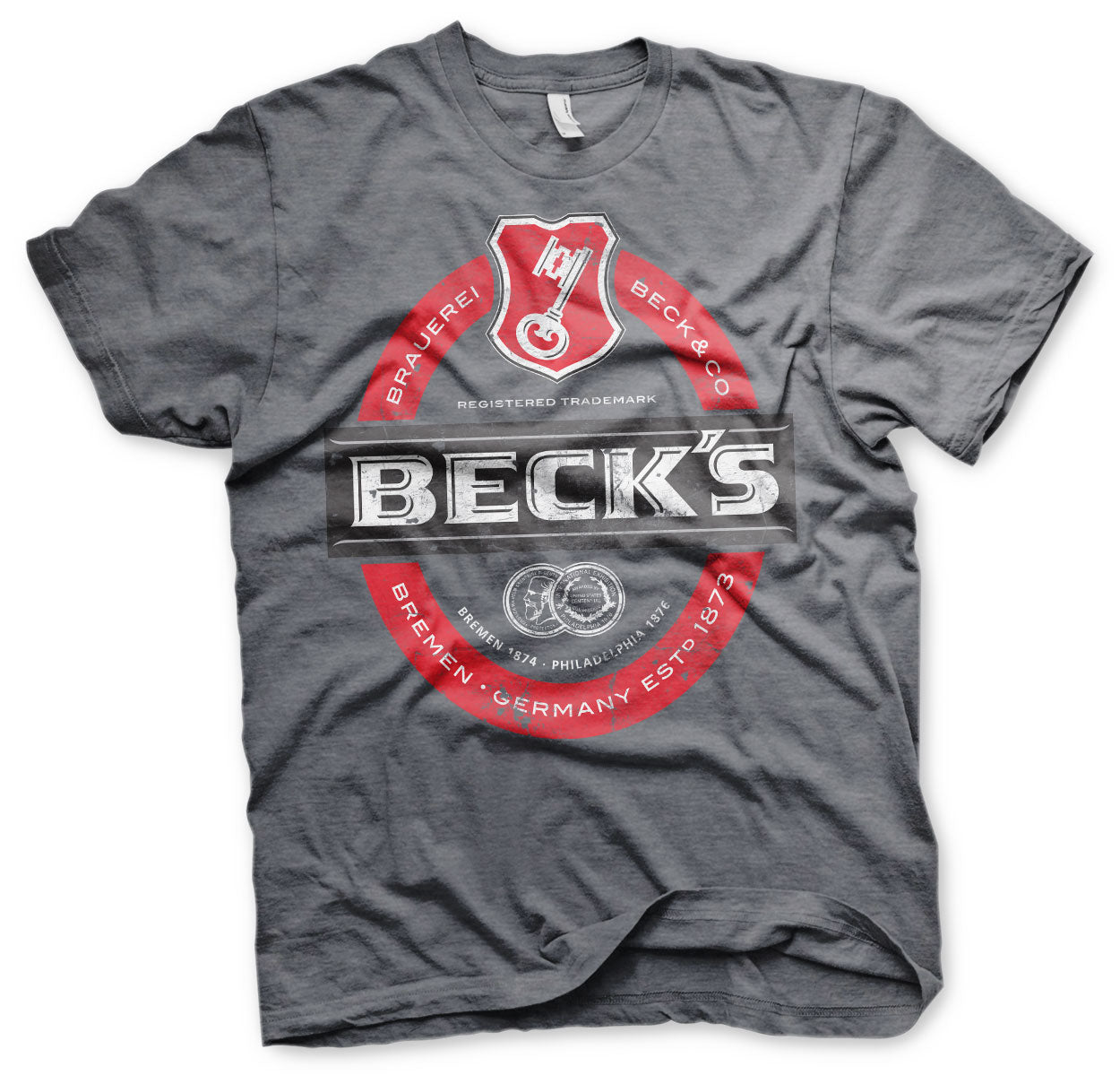 Billede af Beck's, Beck's: Beer Washed Label Logo T-Shirt