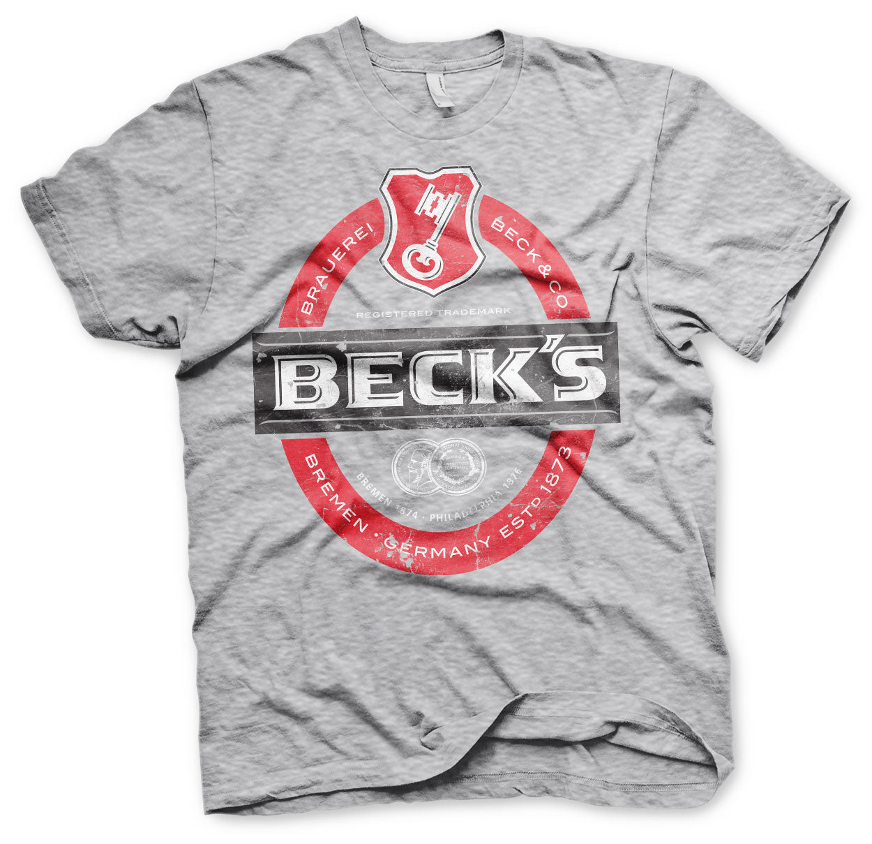 Billede af Beck's, Beck's: Beer Washed Label Logo T-Shirt