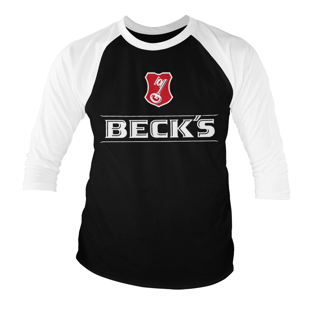 Billede af Beck's, Beck's: Logo Raglan 3/4 Sleeve T-Shirt