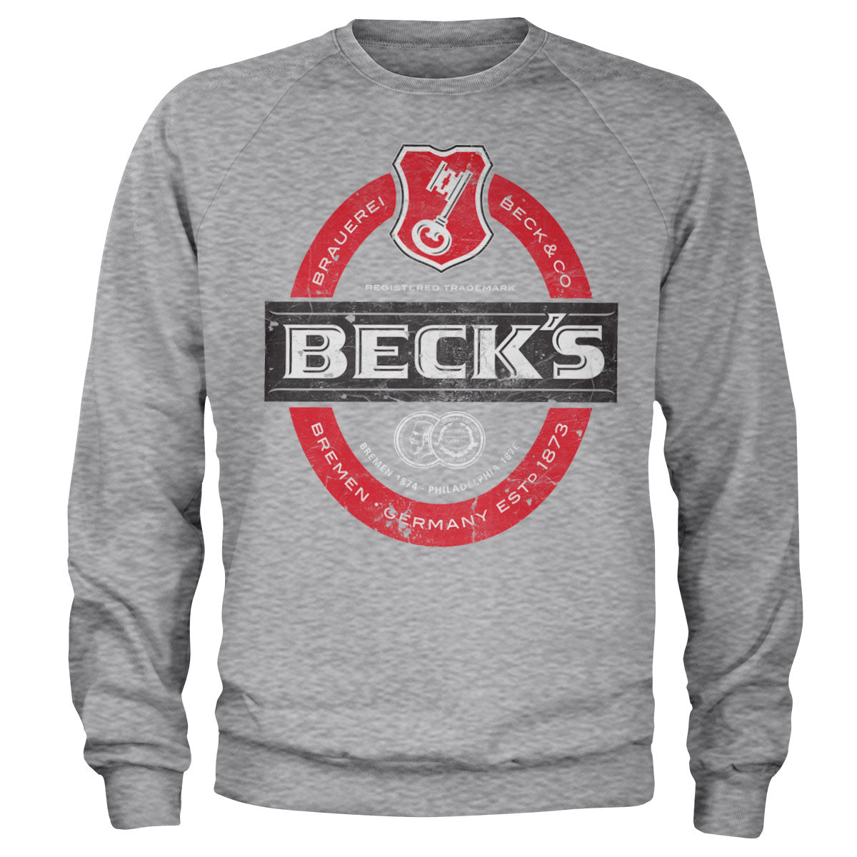 Billede af Beck's, Beck's: Beer Washed Label Logo Sweatshirt