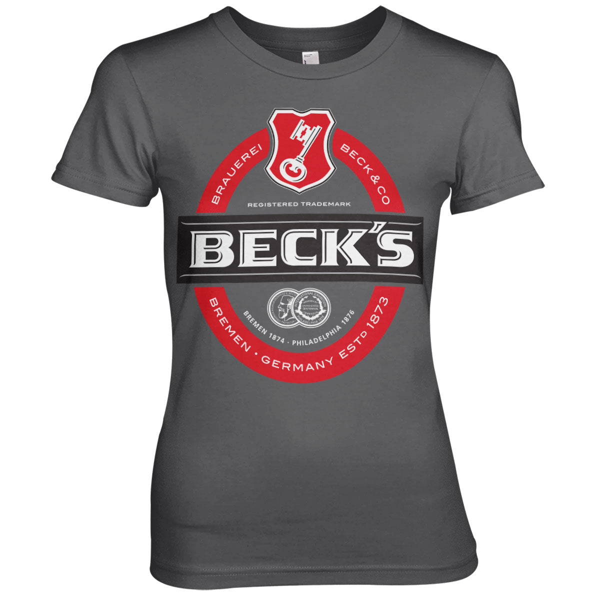 Billede af Beck's, Beck's: Label Logo T-Shirt (Kvinder)