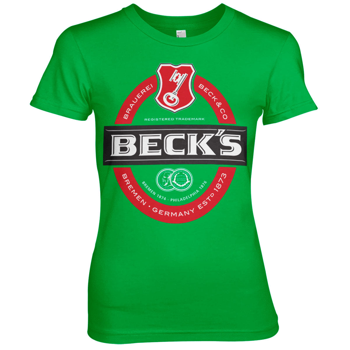 Billede af Beck's, Beck's: Label Logo T-Shirt (Kvinder)