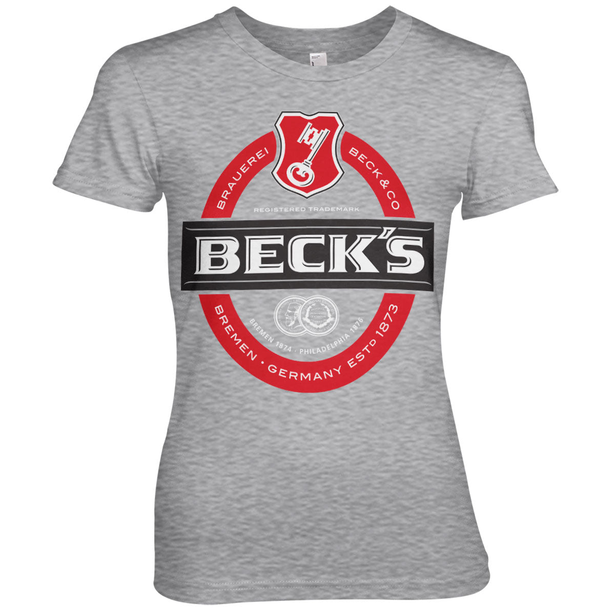 Billede af Beck's, Beck's: Label Logo T-Shirt (Kvinder)