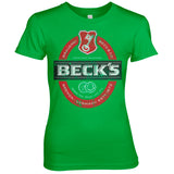 Billede af Beck's, Beck's: Beer Washed Label Logo T-Shirt (Kvinder)