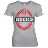 Billede af Beck's, Beck's: Beer Washed Label Logo T-Shirt (Kvinder)
