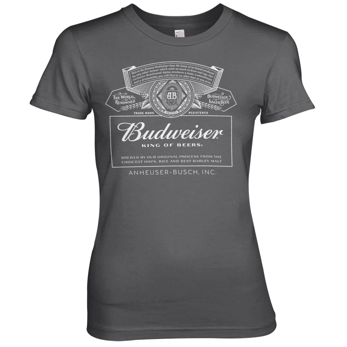Billede af Budweiser, Budweiser: White Logo T-Shirt (Kvinder)