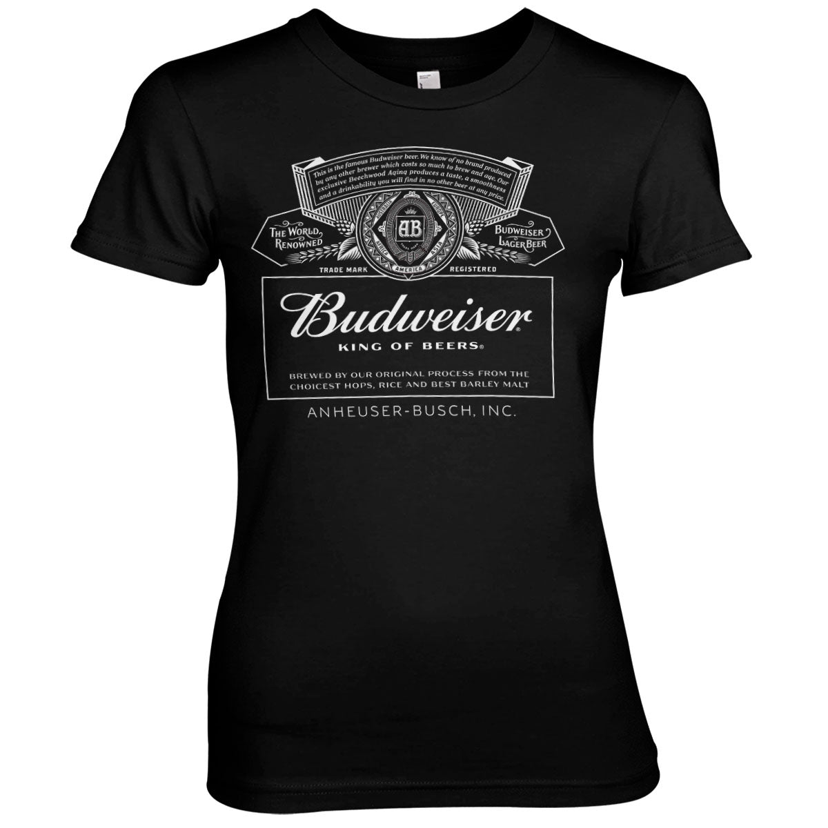 Billede af Budweiser, Budweiser: White Logo T-Shirt (Kvinder)