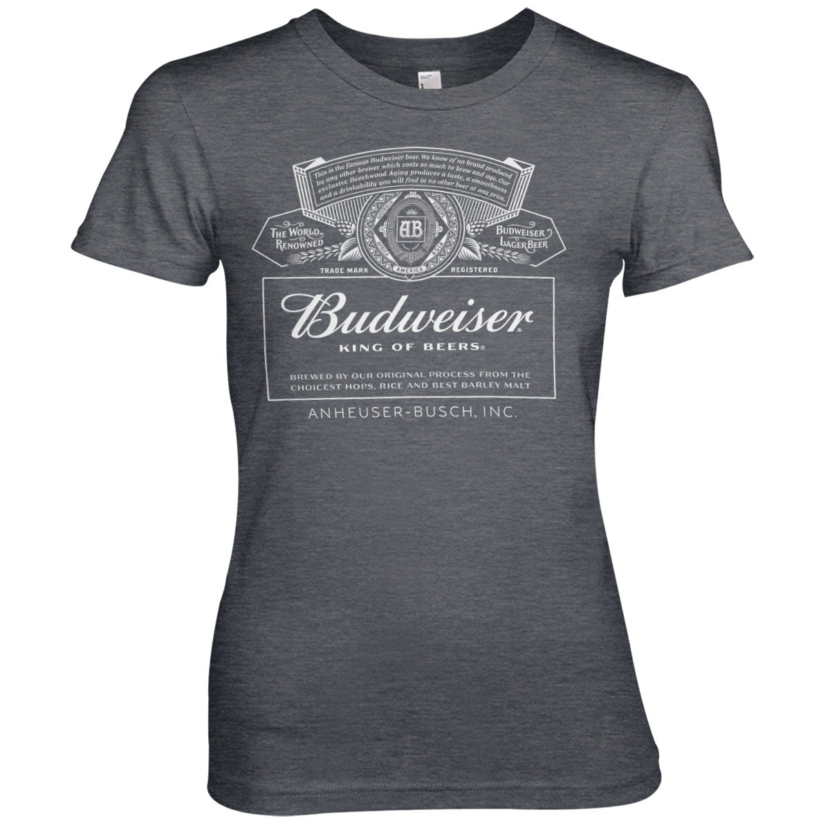 Billede af Budweiser, Budweiser: White Logo T-Shirt (Kvinder)