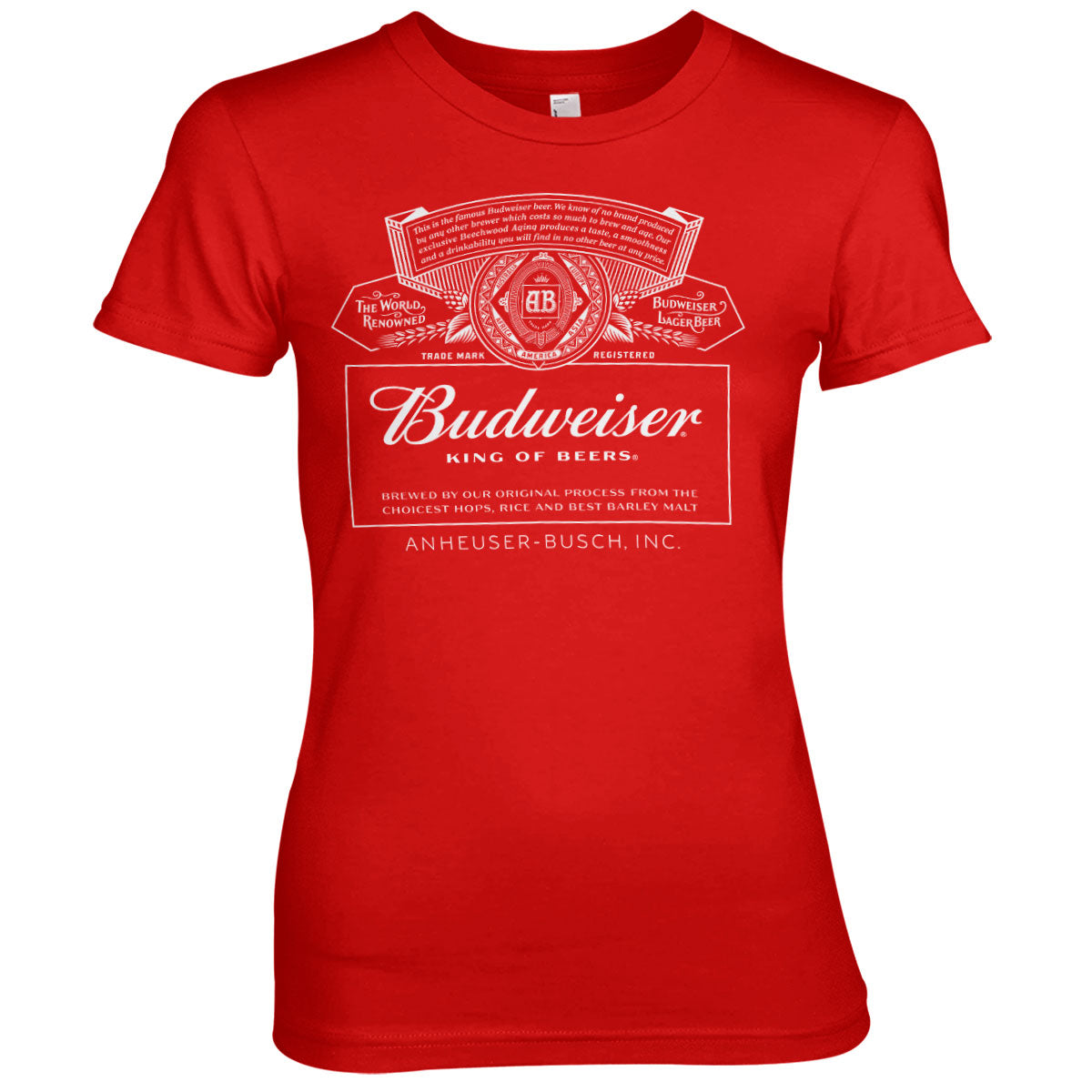 Billede af Budweiser, Budweiser: White Logo T-Shirt (Kvinder)