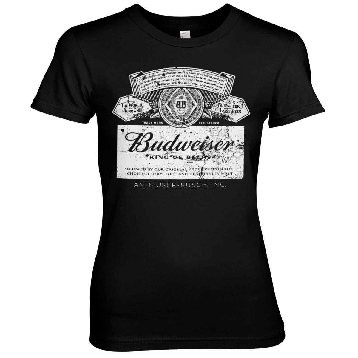 Billede af Budweiser, Budweiser: Washed Logo T-Shirt (Kvinder)