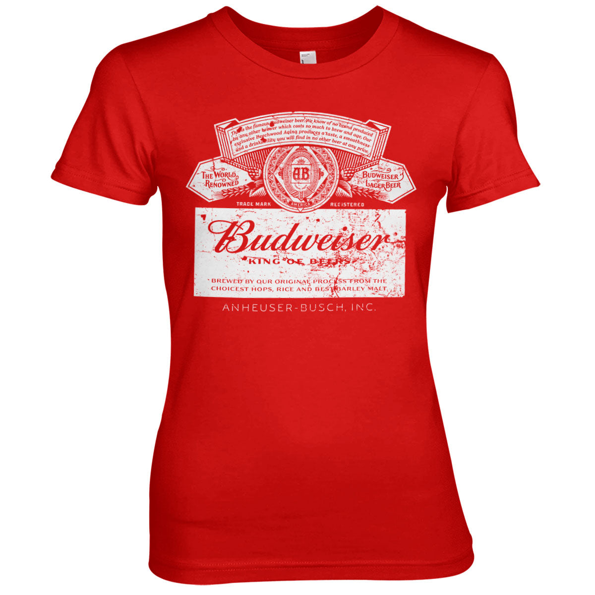 Billede af Budweiser, Budweiser: Washed Logo T-Shirt (Kvinder)