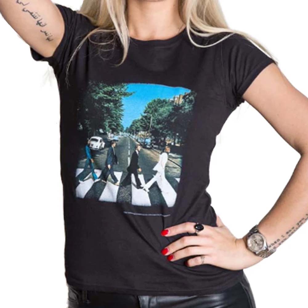 Billede af The Beatles Abbey Road T-shirt til kvinder