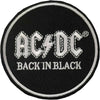 AC/DC: Back In Black Circle Standard Patch