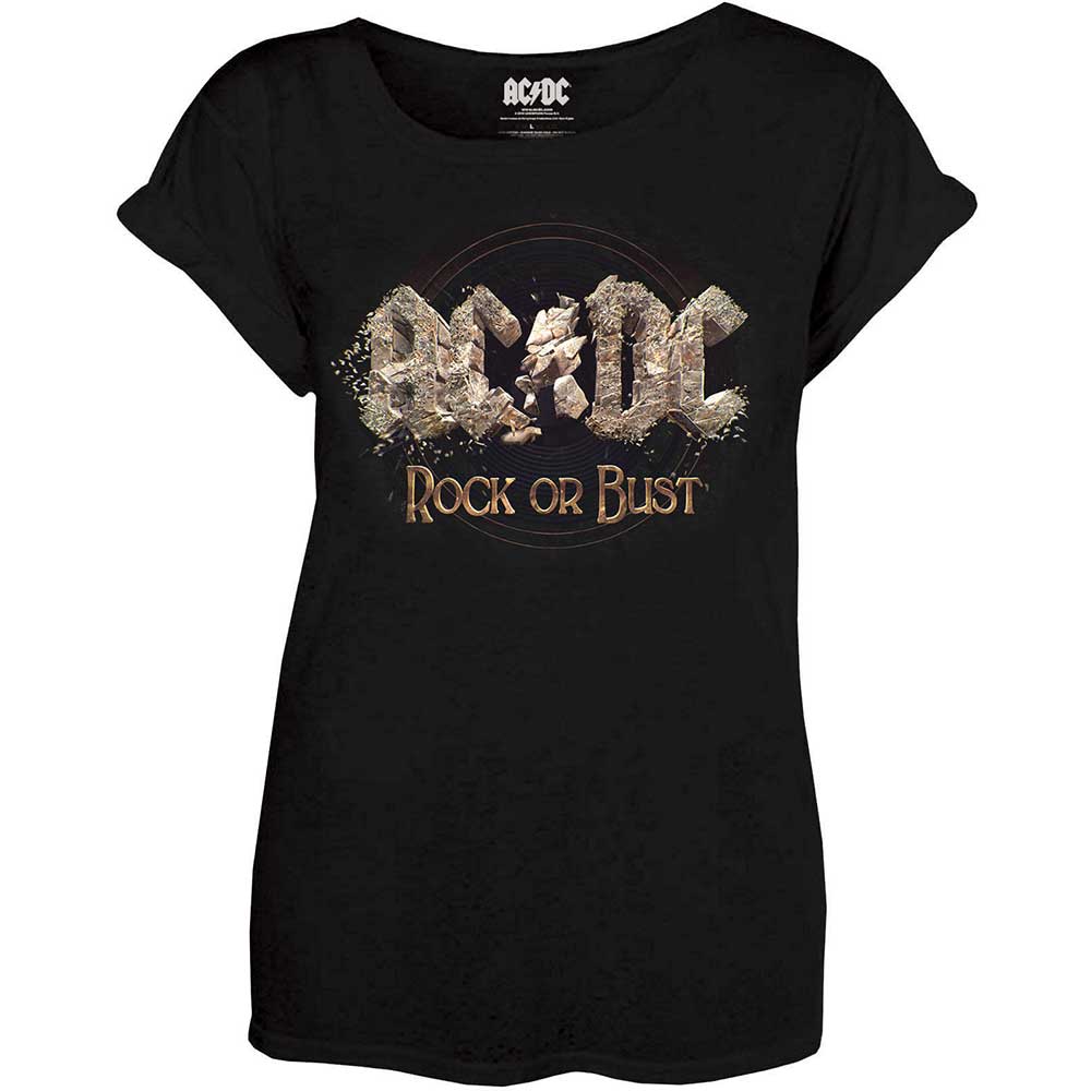 Billede af AC/DC Rock or Bust T-shirt til kvinder