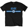 AC/DC: Blue Logo & Stripe T-Shirt