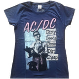 AC/DC: Vintage DDDDC T-Shirt (Kvinder)