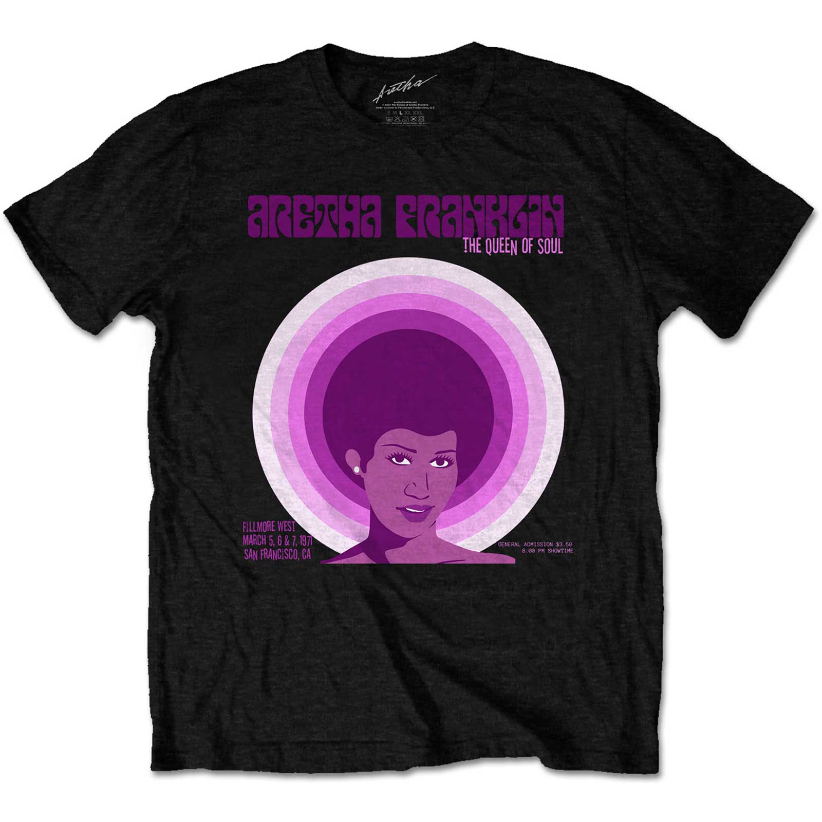 Aretha Franklin: Fillmore West '71 T-Shirt