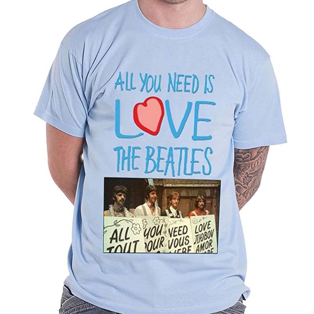Billede af The Beatles All you need is love Play Cards T-shirt