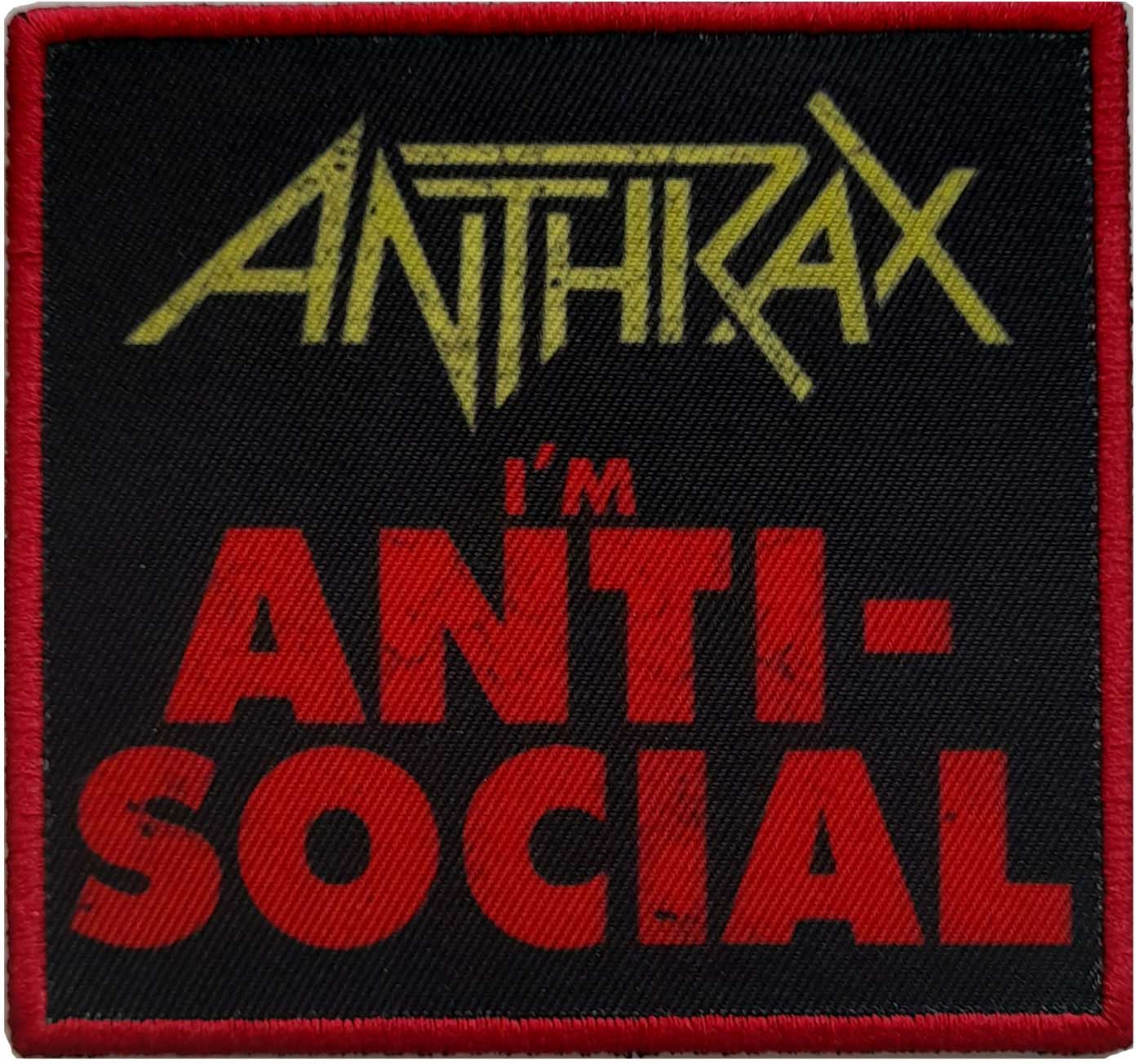 Anthrax: Anti-Social Standard Patch (Sew On)