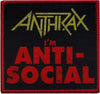 Anthrax: Anti-Social Standard Patch (Sew On)