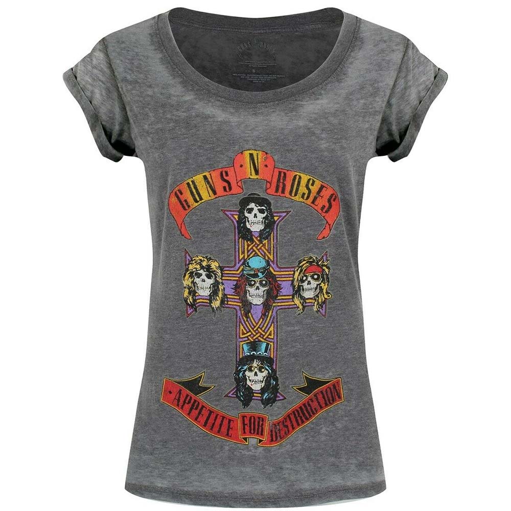 Billede af Guns N' Roses Appetite for Destruction T-shirt til kvinder