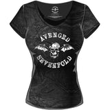 Avenged Sevenfold, Classic Death Bat T-shirt til kvinder